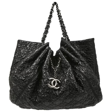 Chanel Black Patent Leather Rock in Moscow Cabas Tote Bag