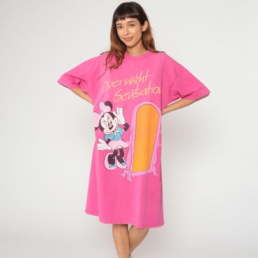 Minnie Mouse Nightgown 90s Disney Hot Pink Cotton | Shop Exile - Tucson, AZ  | ATTIC