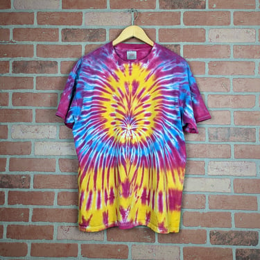 Vintage 90s Hand Dyed ORIGINAL Tie Dye Shirt - Extra Large 