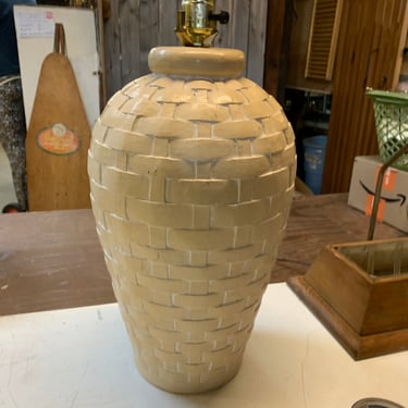 Contemporary large lamp base, 19” tall