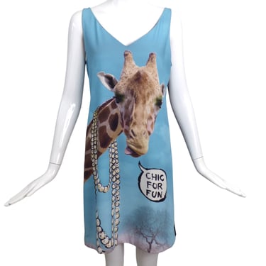 MOSCHINO CHEAP AND CHIC-NWT Giraffe Print Shift Dress, Size-10