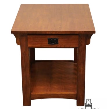 HIGH END Oak Contemporary Mission Style 22" Accent End Table 