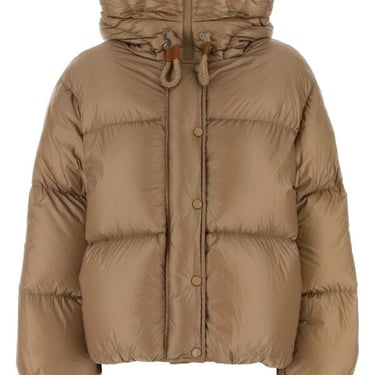 Moncler Women Biscuit Nylon Borey Down Jacket