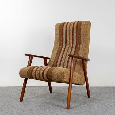 Danish Modern Teak High Back Lounge Chair (324-151) 