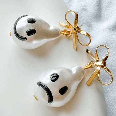 Happy and Sad Bow Earrings