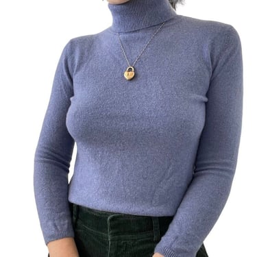 Charter Club Womens 2 Ply 100% Cashmere Turtleneck Lavender Purple Sweater Sz S 