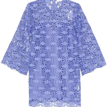 Maxine Lace Tunic Dress - Cornflower