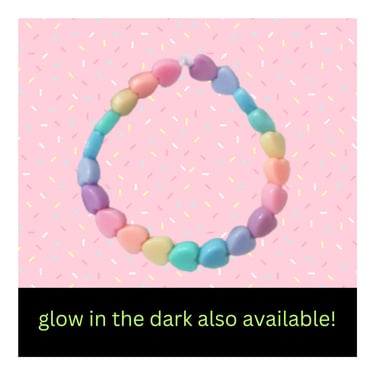 Pastel Heart Bracelet Cute Kawaii Jewelry Kandi 