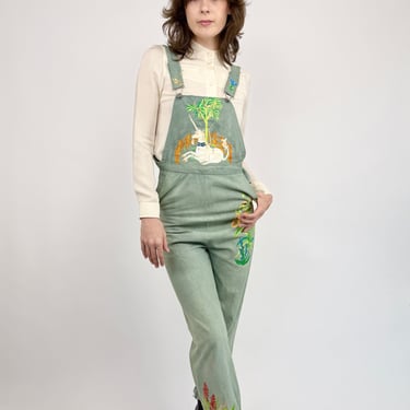 Whimsy Pastures Hand Painted Unicorn Overalls