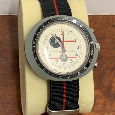 1972 Sears Chronograph by Heuer Leonidas “Easy Rider” Watch with NATO Band 