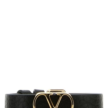 Valentino Garavani Men Leather Bracelet | Vlogo