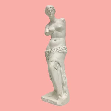 Vintage Venus De Milo Statue Retro 1970s Mid Century Modern + White + Ceramic + Atlantic Mold + MCM Home Decor + Figurine + Decoration 