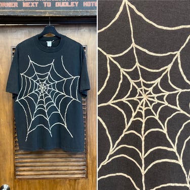 Vintage 1980’s Spider Web 50/50 Original Halloween T-Shirt, 80’s Tee Shirt, 80’s Goth, Vintage Clothing 