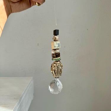 Handmade Ceramic Beaded Suncatcher, Window Suncatcher Charm, The Object Enthusiast Ceramic Suncatcher 