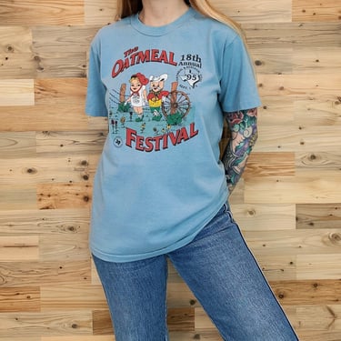 90's The Oatmeal Festival Vintage T Shirt 