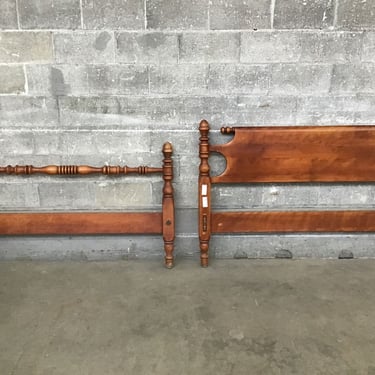 Mid-Century Wooden Bedframe (Seattle)