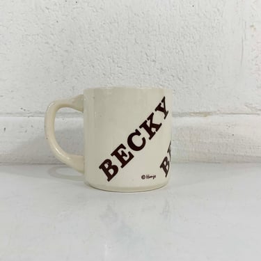 Vintage Becky Mug Coffee Cup Mother's Day Gift Present Houze USA Rebecca Birthday 1970s 
