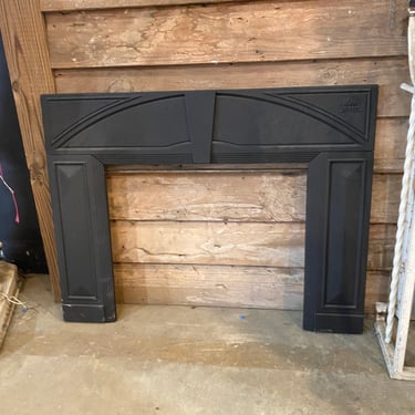 Matte Black Cast Iron Fireplace Surround by Jotul