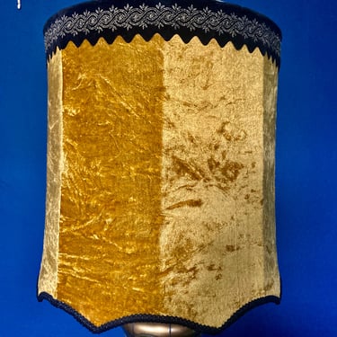 Crushed Velvet Barrel Lamp Shade 