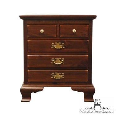 ETHAN ALLEN Antiqued Pine Old Tavern 24" Four Drawer Nightstand 12-5016 - 212 Old Tavern Finish 