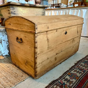 Antique Pine Trunk