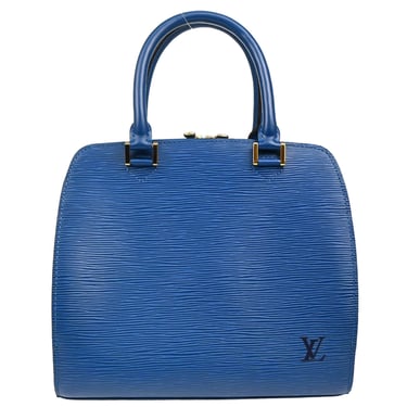 Louis Vuitton Blue Epi Pont Neuf Handbag M52055