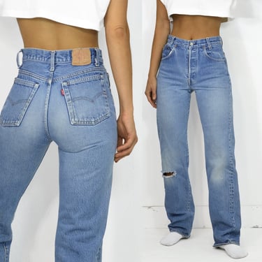 Levi's 701 Student Fit Jeans / Size 23 24 | Noteworthy Garments ...
