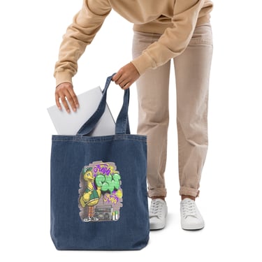 Cookie Wear Big Bird Organic denim tote bag