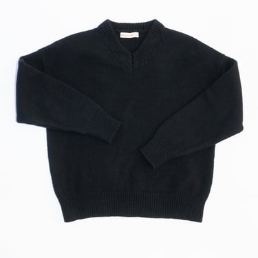 Balla Slouch V Neck Sweater in Black