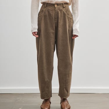 Cordera Cord Baggy Pants, Moss