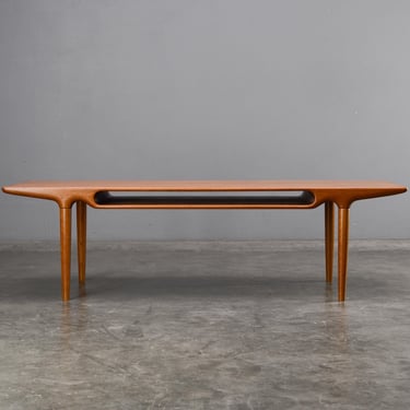 Johannes Anderson Teak Coffee Table CF Christensen Mid Century Rectangular 