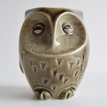 Ceramic owl treasure chest by Ditmar Urbach, 1960s. 