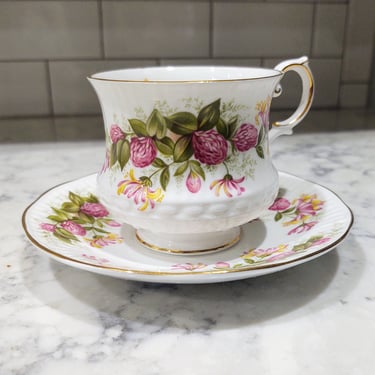 Queens Rosina “Wild Flowers” Fine Bone China Tea Cup & Saucer - Made in England - No. 16 