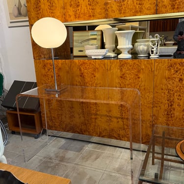 Lucite Waterfall Console Table from the 1980s