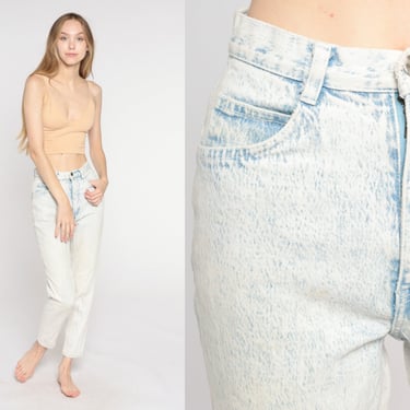 Vintage Lee White Mom Jeans, Vintage 80s Tapered Jeans, Vintage
