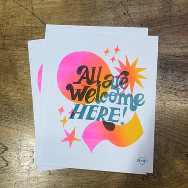 All Are Welcome Here -Art Print