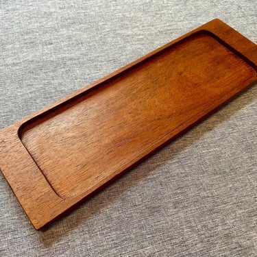 Mid 20th Century Teak Wood Oblong Tray - Galatix England - Free Shipping 