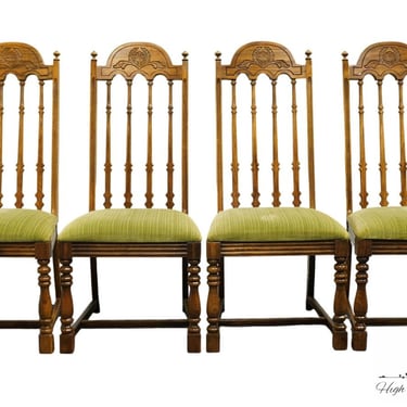 Set of 4 BURLINGTON HOUSE Italian Neoclassical Tuscan Mediterranean Style Dining Side Chairs 209-902 