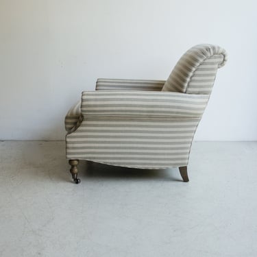 Linen Nailhead Arm Chair