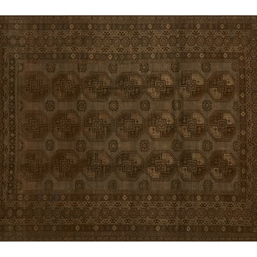 Vintage Afghan Rug - 12'1" x 9'3"