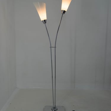 Art Deco Floor Lamp, 1940s, Restored 