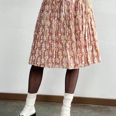 Cacharel Daisy Cotton Skirt (L)