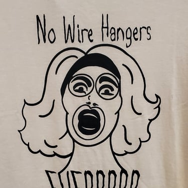 Horror Dames T-Shirt - Mommie Dearest - Cotton Graphic Tee - Size Small 