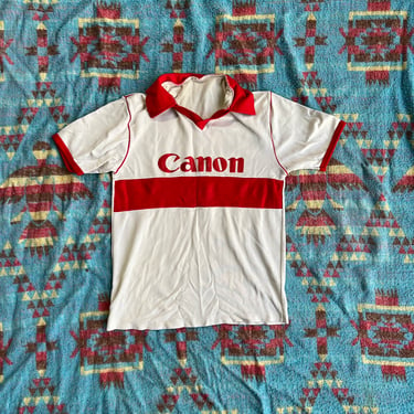 Vintage 1980s Canon Sponsored Bicycling Jersey 