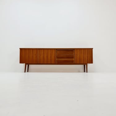 Big Mid Century Modern German walnut sideboard, 1960s 