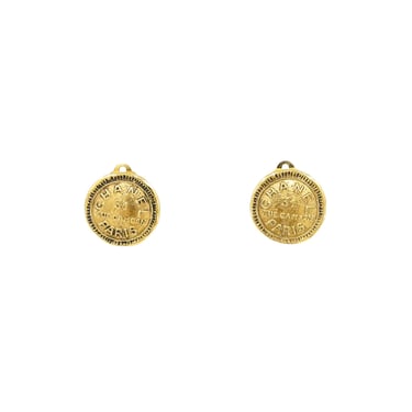 Chanel Rue Cambon Medallion Earrings