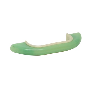 Vintage 3.625 in. Mid Century Light Green Plastic Bridge Pull