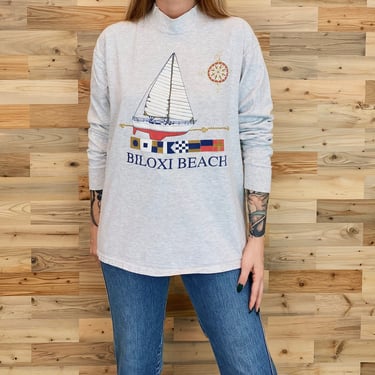 90's Biloxi Beach Vintage Long Sleeve Shirt 