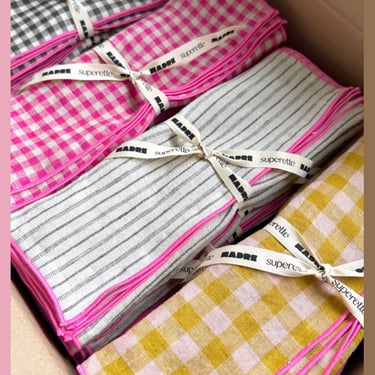 MADRE x SUPERETTE Linen Napkin Sets on Garmentory