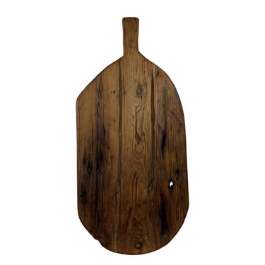 Contemporary Large Oval Breadboard Made from Antique Reclaimed Wood 